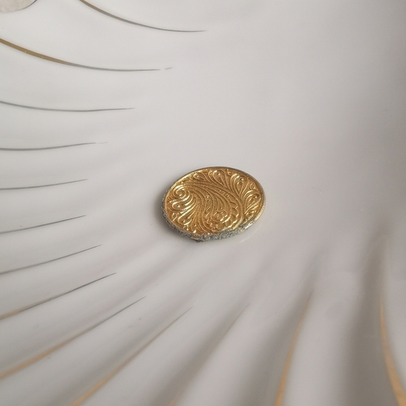 VTG Stylebuilt Accessories NY Dolphin/Koi Scallop Shell Dish Hollywood Regency - Picture 9 of 15